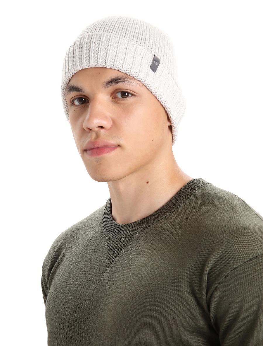 Czapki Icebreaker Unisex Merino Vela Cuff Beanie Damskie Białe | PL 1474BEXC